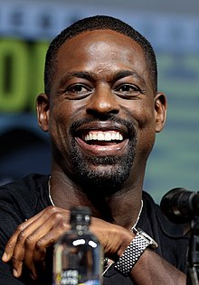Sterling K. Brown, a famous actor from St. Louis, laughs it up.