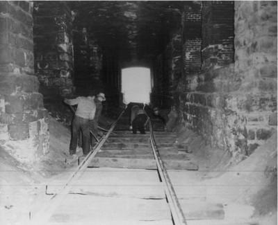 Workers in the Barretts Tunnel