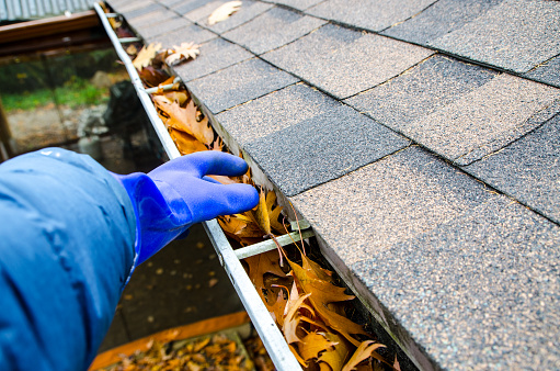 Common problems with gutters. Clogged gutters.