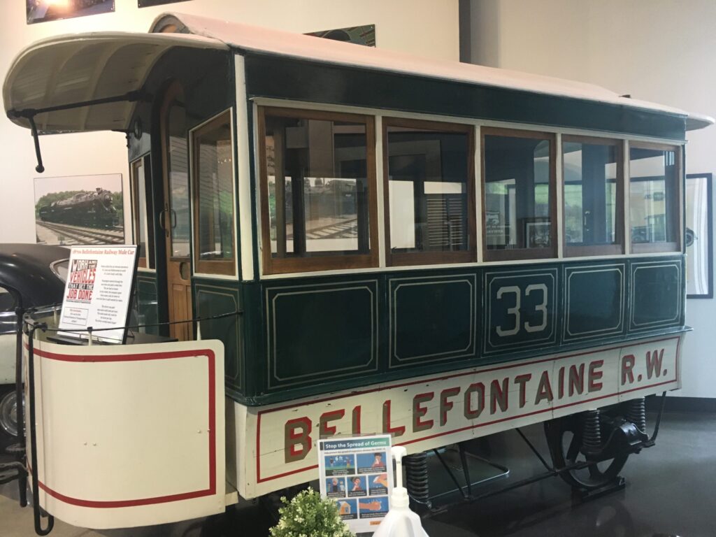 Mule drawn car on display at The National Museum of Transportation in Kirkwood Mo.