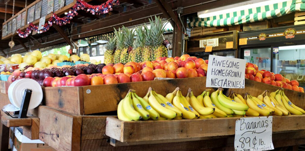 Fresh produce at Kirkwood farmers market