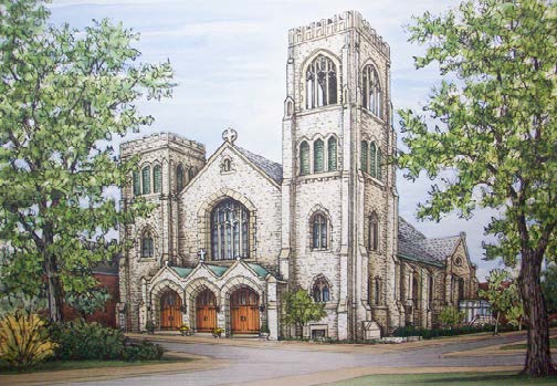 St. Margaret of Scotland Church in St. Louis, MO. Shaw neighborhood catholic church.
