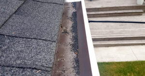 Granules in gutters